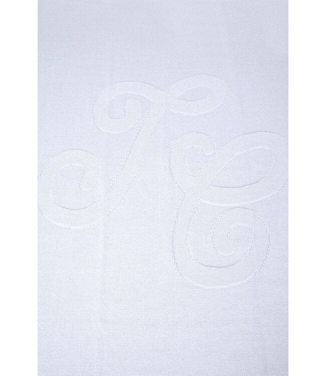 Deken Monogram (lichtblauw) - Tartine et Chocolat