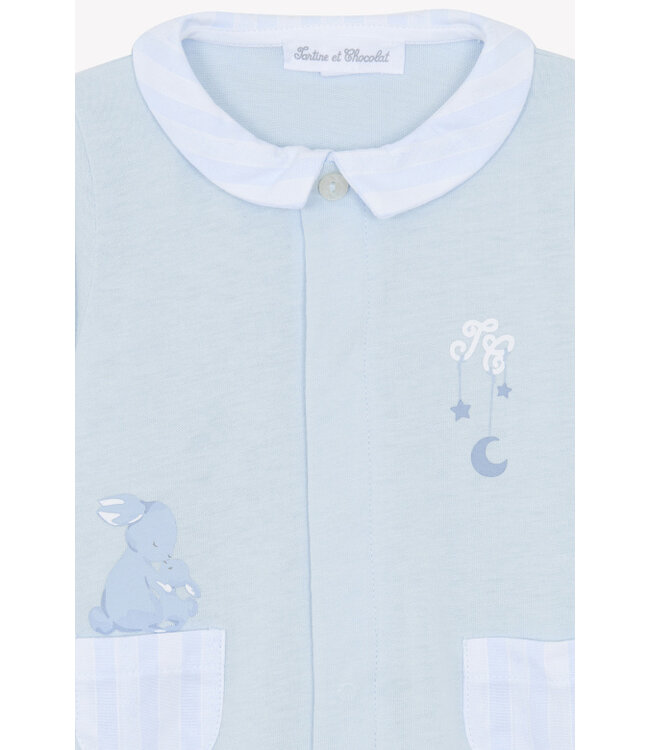 Babypakje Garda konijntjes (lichtblauw) - Tartine et Chocolat