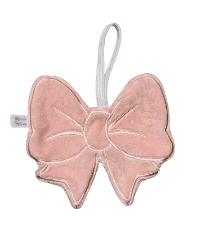 Speendoek bow + initiaal (div. kleuren) - Little Mack
