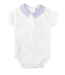 Babidu: Babykleding Body/romper punt kraag lichtblauw - Babidu