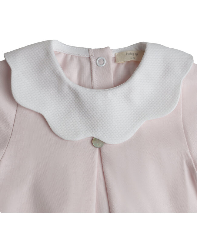 Shortie Pique kraag (lichtroze) - Baby Gi