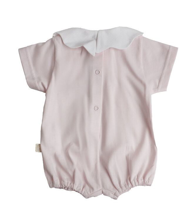 Shortie Pique kraag (lichtroze) - Baby Gi