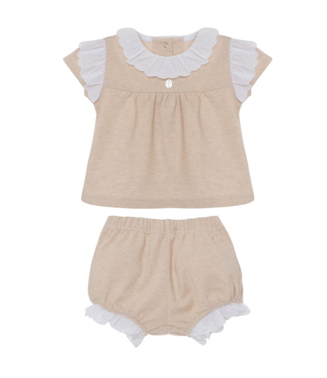 Set 2-delig jersey piquet - Patachou