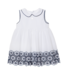 Jurk Navy embroidery voile - Patachou