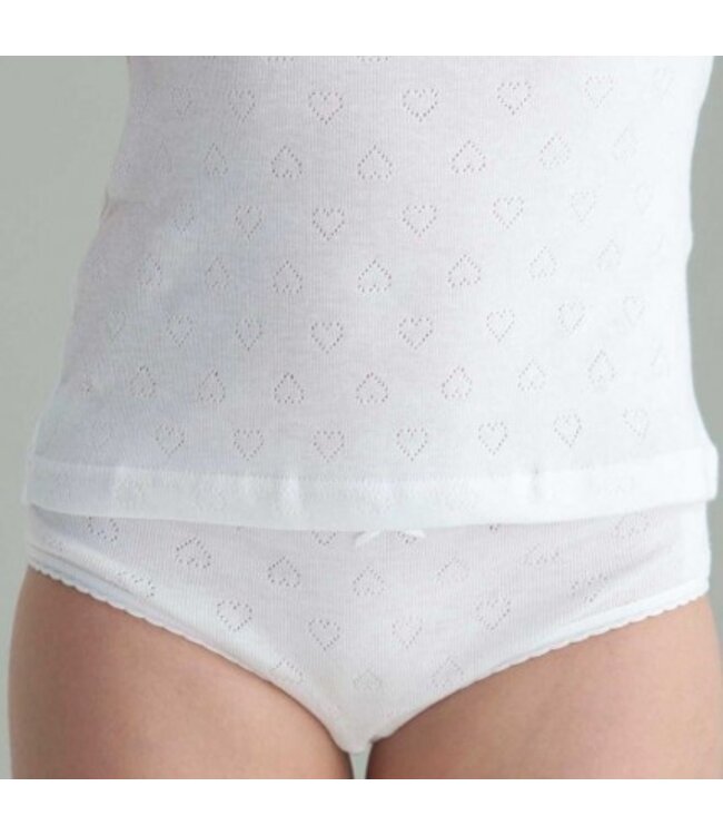 Ondergoed Setje hartjes (wit) - Babidu