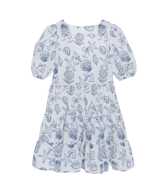 Jurk Poplin Seashells print - Patachou