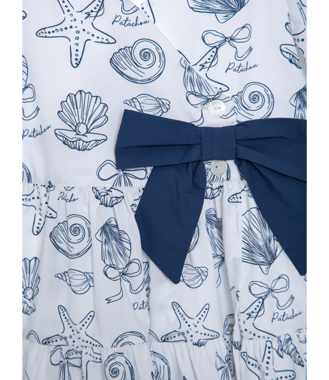 Jurk Poplin Seashells print - Patachou