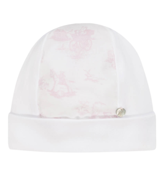 Pureté: Babykleding Mutsje Toile de Jouy (lichtroze) - Purete