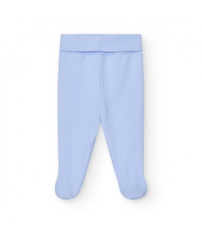 Broekje met voetjes & brede band (lichtblauw) - Babidu