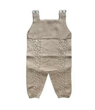 Wedoble: Babykleding Salopette gebreid (camel) - Wedoble