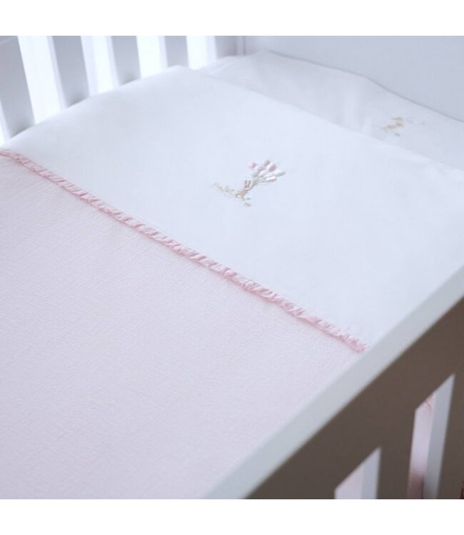 Donsovertrek + sloop Pink Garden Party - Theophile et Patachou