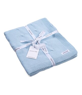 Poetree Kids: Baby Accessoires Deken Marbella (lichtblauw) - Poetree Kids