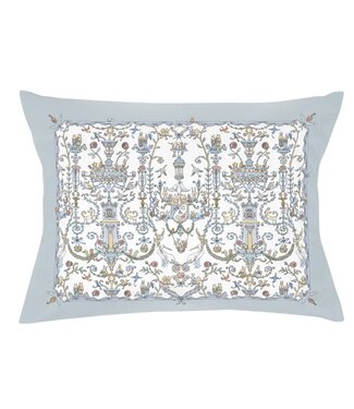 Atelier Choux Paris Satin Cushion  Toile de Jouy (blue) - Atelier Choux