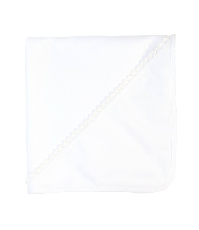 Hydrofiel met bies  (wit) - Baby Gi