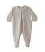Babypakje velours popeline kraag (beige) - Baby Gi