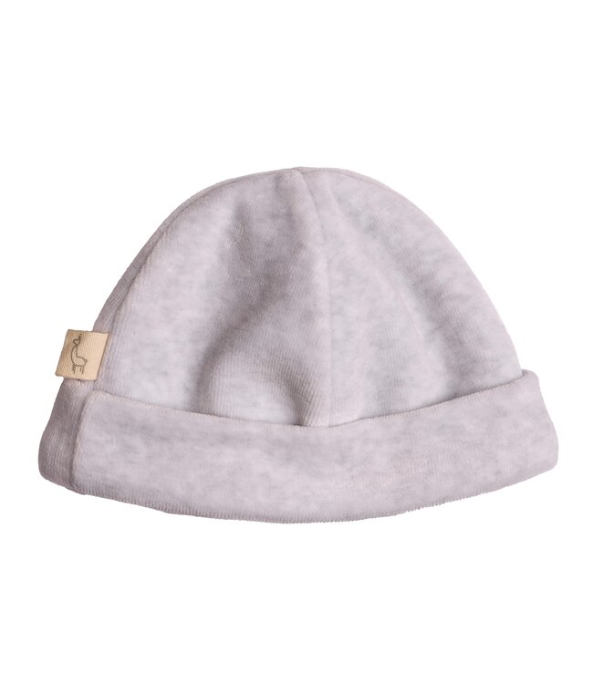 Mutsje velours (grijs) - Baby Gi