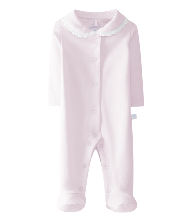 Babypakje broderie kraag (lichtroze) - Laranjinha