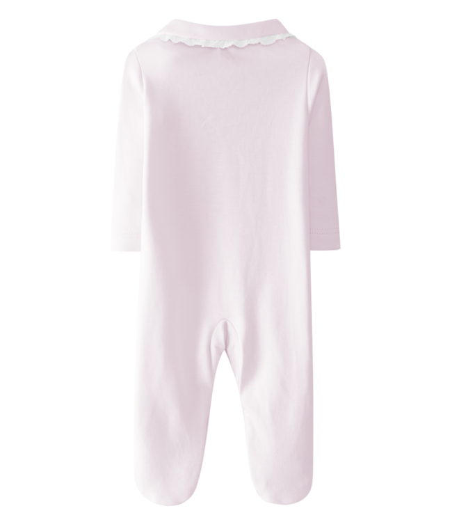 Babypakje broderie kraag (lichtroze) - Laranjinha