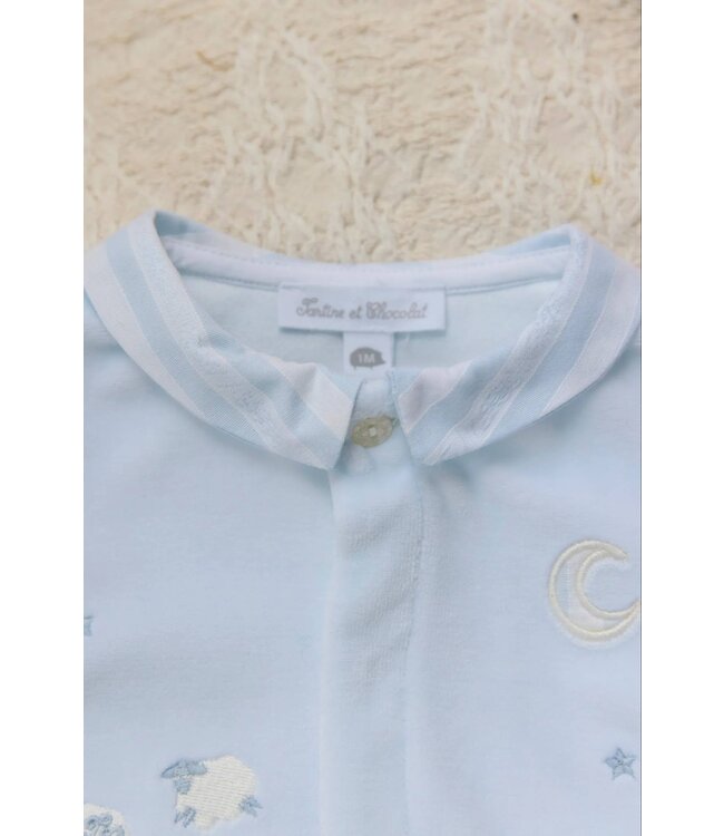 Babypakje Moutons (lichtblauw) - Tartine e Chocolat