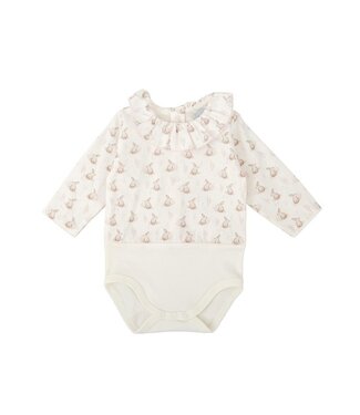 Babidu: Babykleding Body/romper Konijntjes (Lichtroze) - Babidu