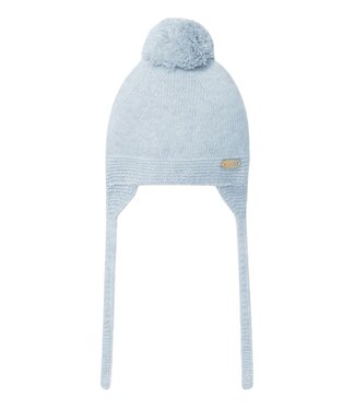 Laranjinha: Babykleding & Accessoires Muts knitted pompon (lichtblauw) - Laranjinha