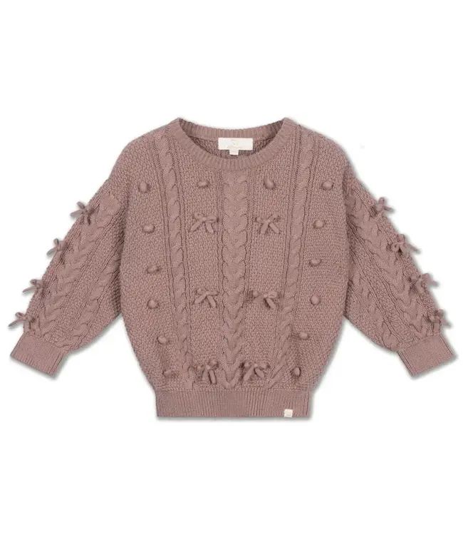 Trui Elise bow (fawn) - LRDM Petits
