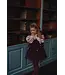Gilet  Elise bow (burgundy) - LRDM Petits