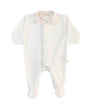 Baby Gi ( Baby & Kinderkleding) Babypakje Vintage velours kraagje  (Lichtroze) - Baby Gi