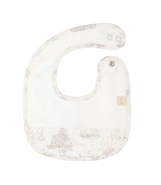 Baby Gi ( Baby & Kinderkleding) Slabber toile de jouy (Ivoor/Beige) - Baby Gi