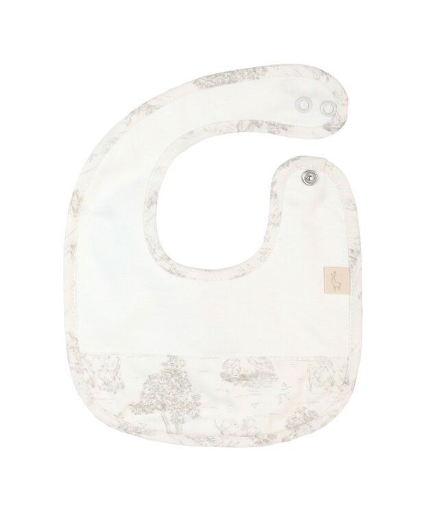 Slabber toile de jouy (Ivoor/Beige) - Baby Gi