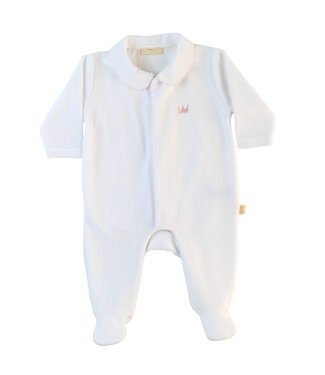 Baby Gi ( Baby & Kinderkleding) Babypakje velours Crown (licht roze) - Baby Gi