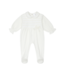 Babypakje velours kanten strik (Off white) - Deolinda