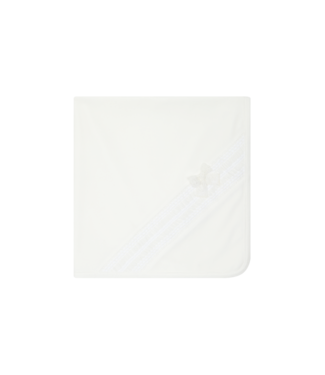 Deolinda: Baby & Kinderkleding Deken velours kanten strik (Off white)  - Deolinda