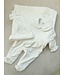 Babypakje velours kanten strik (Off white) - Deolinda