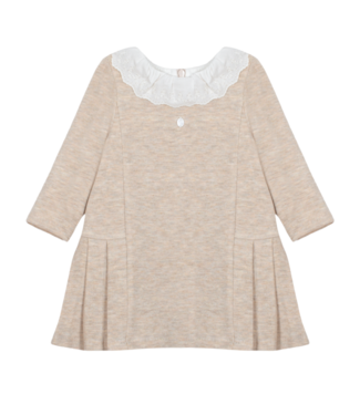 Patachou: Babykleding & Kinderkleding Jurk interlock (beige) - Patachou