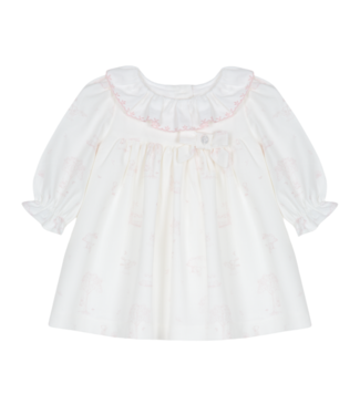 Patachou: Babykleding & Kinderkleding Jurk Toile de jouy (Lichtroze) - Patachou