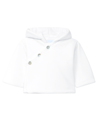 Laranjinha: Babykleding & Accessoires Jasje baby velours (wit) - Laranjinha