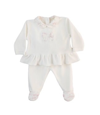 Baby Gi ( Baby & Kinderkleding) Babypakje 2-delig Vintage strik (lichtroze) - Baby Gi Baby Gi ( Baby & Kinderkleding) Babypakje 2-delig Vintage strik (lichtroze) - Baby Gi