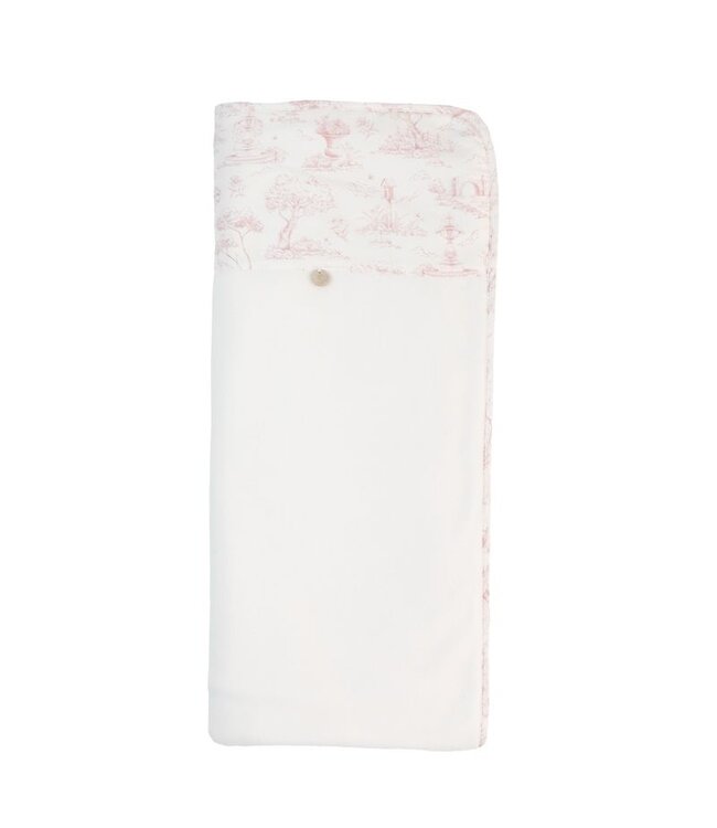 Deken velours Vintage (lichtroze) - Baby Gi