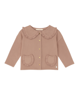LRDM Petits : Baby & Kids Vest Lou Cardigan (fawn) - LRDM