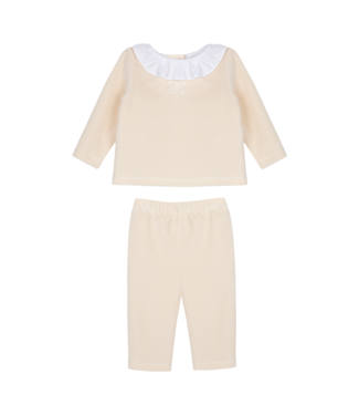 Patachou: Babykleding & Kinderkleding Babypakje 2-delig velours konijn (Beige) - Patachou