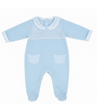 Babidu: Babykleding Babypakje beer velours + plumenti (div. kleuren) - Babidu Babidu: Babykleding Babypakje beer velours + plumenti (div. kleuren) - Babidu