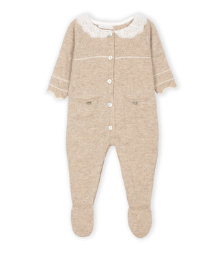 Dr. Kid: Baby & Kinderkleding Babypakje broderie kraagje (Beige) - Dr. Kid