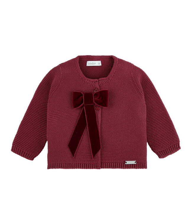 Vestje Garter Stitch Coquette strik - Cóndor