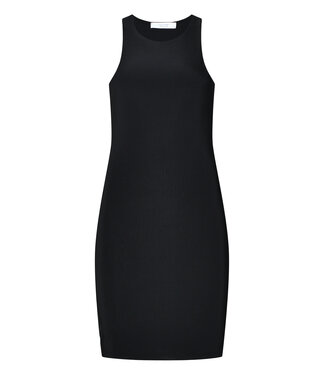 SISTERS POINT A little black dress met brede schouderbandjes - zwart
