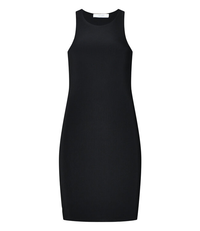 SISTERS POINT A little black dress met brede schouderbandjes - zwart