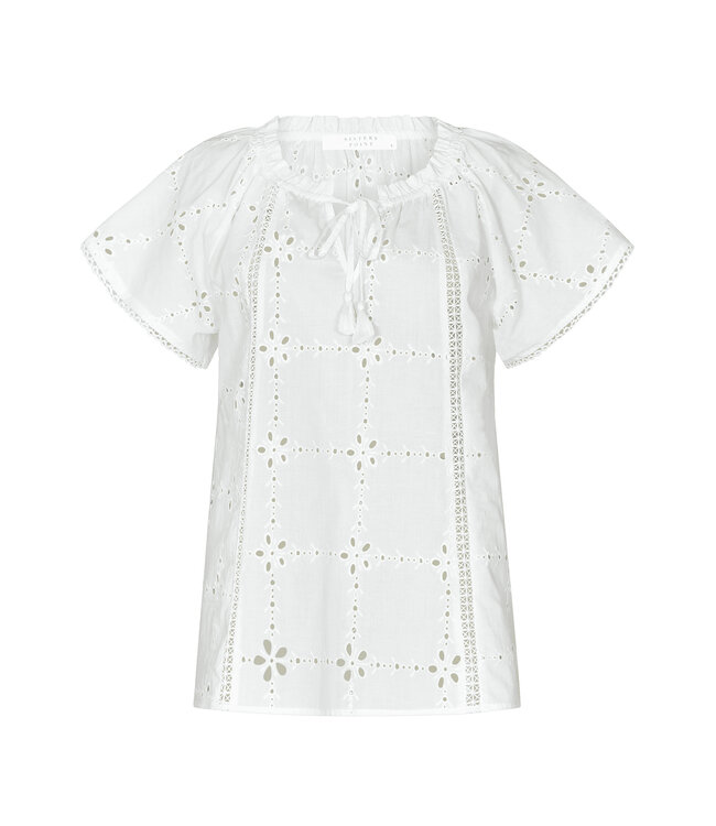 SISTERS POINT  Blouse met borduursel - wit