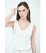 KIKISIX Hemdje van Viscose - gebroken wit