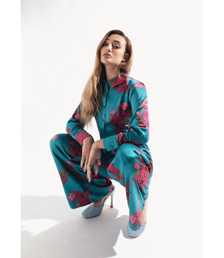 MON AMOUR Blouse met lange mouwen en bloemmotief