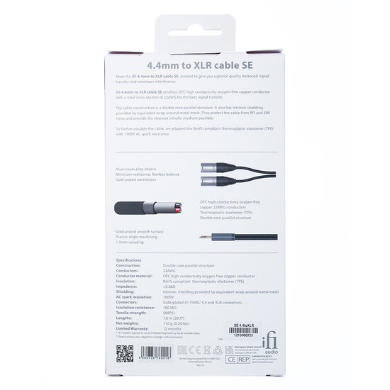 iFi Audio 4.4mm to XLR cable SE